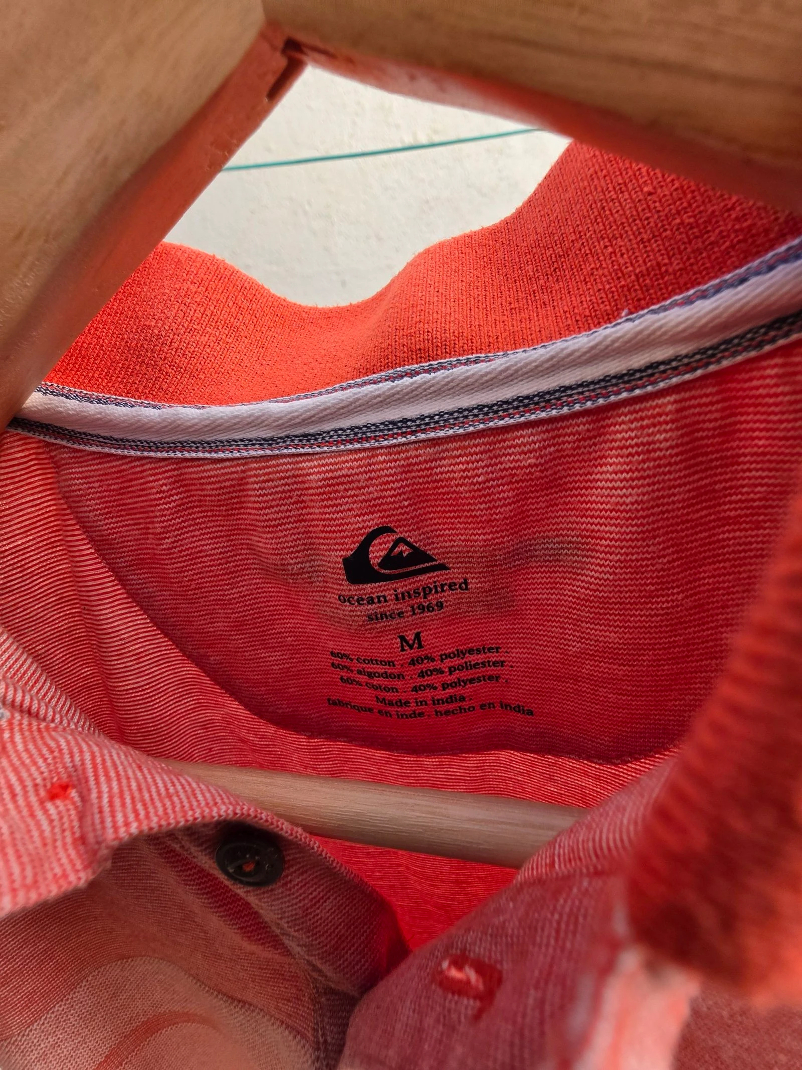 Ocean polo in orange tones men's size M – photo 4